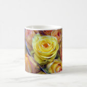 Gelbe und orange Rose Kaffeetasse (Mittel)