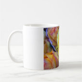 Gelbe und orange Rose Kaffeetasse (Links)