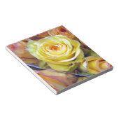 Gelbe und orange Rose Notizblock (angewinkelt)