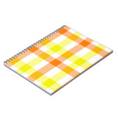 Gelbe und orange Streifen Notizblock (Linke Seite)