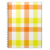 Gelbe und orange Streifen Notizblock (Vorderseite)