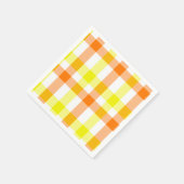 Gelbe und orange Streifen Serviette (Ecke)