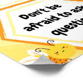 Gelbe und orangefarbene Bienen - Klassenordnung Pl Poster (Ecke)