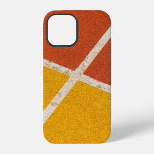 Gelbe und orangefarbene Bodengestaltung iPhone 12 Hülle