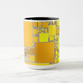 Gelbe und orangefarbene Combo-Tasse Tasse (Zentrum)