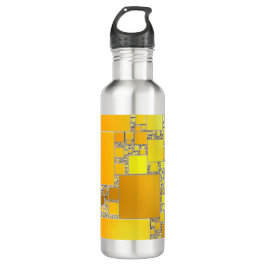 Gelbe und orangefarbene Flasche Wasser Edelstahlflasche
