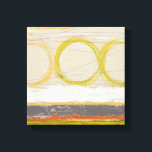 Gelbe und orangefarbene Kreise auf mehrfarbigem Hi Leinwanddruck<br><div class="desc">June Erica Vess ist die Künstlerin hinter diesem phantastischen Kunstwerk: Gelb und orange kreisen Erholung auf einem farbenfrohen Hintergrund. Ein einzigartiges Werk, das für viele Zazzle Produkte ein großartiges, individuelles Design machen würde. Bestelle noch heute!</div>