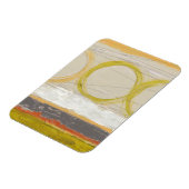 Gelbe und orangefarbene Kreise auf mehrfarbigem Hi Magnet (Linke Seite)