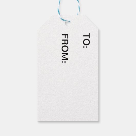 Gelbe und orangefarbene Markierung Geschenkanhänger (Rückseite)