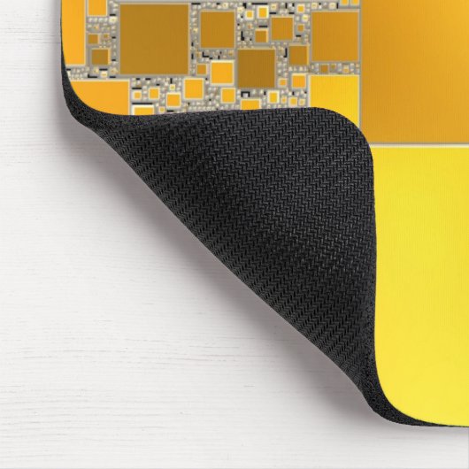 Gelbe und orangefarbene Maus-Pad Mousepad (Ecke)