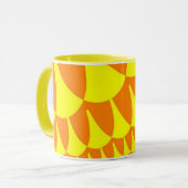 Gelbe und orangefarbene Schuppen Tasse (Vorderseite Links)