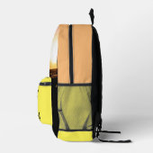 Gelbe und orangefarbene Tasche personalisiert, Fam (Rechts)