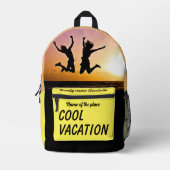 Gelbe und orangefarbene Tasche personalisiert, Fam (Vorderseite)