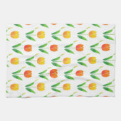 Gelbe und orangefarbene Tulpen 2 Geschirrtuch (Horizontal)