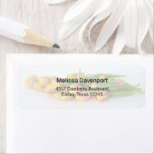 Gelbe und orangefarbene Tulpen mit Stielen (Insitu)