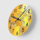 Gelbe und orangefarbene Uhr (Winkel)