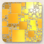 Gelbe und orangefarbene Untersetzer (Vorderseite)