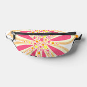 Gelbe und rosa Blume Bauchtasche (Ablage )