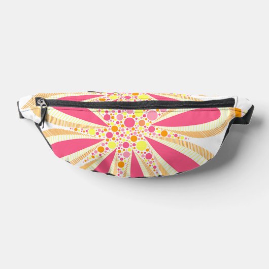 Gelbe und rosa Blume Bauchtasche (Ablage )