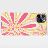 Gelbe und rosa Blume iPhone Hülle (Rückseite (Horizontal))