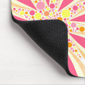 Gelbe und rosa Blume Mousepad (Ecke)