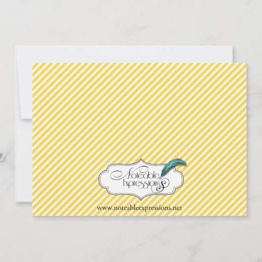 Gelbe und rosa Fußabdrücke Kinderankündigung Ankündigung (Rückseite)