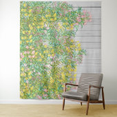 Gelbe und rosa JasminTapestation Wandteppich (Beispiel)