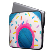 Gelbe und rosa Krautwurzel Laptopschutzhülle (Vorderseite Links)