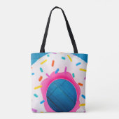 Gelbe und rosa Krautwurzel Tasche (Rückseite)
