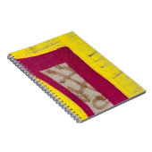Gelbe und rosa Mauer Notizblock (Rechte Seite)