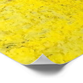 Gelbe und rosa Mauer Poster (Ecke)