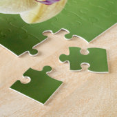 Gelbe und rosa Orchidee mit Blumen Puzzle (Seite)