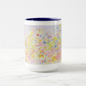 Gelbe und rosa Punkte - Tasse (Zentrum)