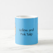 Gelbe und rosa Tulpe Kaffeetasse (Mittel)
