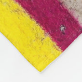 Gelbe und rosa Wand Fleecedecke (Ecke)