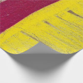 Gelbe und rosa Wand Geschenkpapier (Ecke)