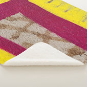 Gelbe und rosa Wand Sherpadecke (3/4)