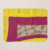 Gelbe und rosa Wand Sherpadecke (Vorderseite (Horizontal))