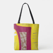 Gelbe und rosa Wand Tasche (Rückseite)