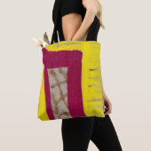 Gelbe und rosa Wand Tasche (Von Nahem)