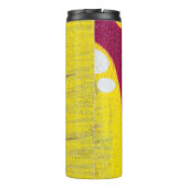 Gelbe und rosa Wand Thermosbecher (Rückseite)