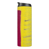 Gelbe und rosa Wand Thermosbecher (Nach rechts gedreht)
