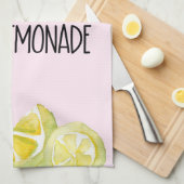 Gelbe und rosa Zitronen Geschirrtuch (Viertel Falte)