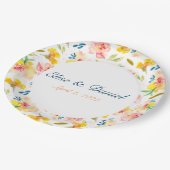 Gelbe und rosafarbene Teller (Schrägansicht)