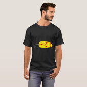 Gelbe und rote Angelköder T-Shirt (Vorne ganz)
