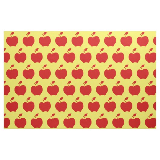 Gelbe und rote Äpfel Stoff (Fat Quarter (45,7 x 55,9 cm))