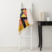 Gelbe und rote Aztekendecke Sherpadecke (Beispiel)