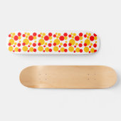 Gelbe und rote Blasen Skateboard (Horizontal)