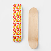 Gelbe und rote Blasen Skateboard (Vorderseite)