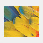 Gelbe und rote Blume Fleecedecke (Vorderseite (Horizontal))